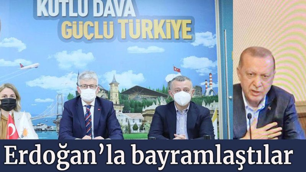 Erdoğan’la bayramlaştılar